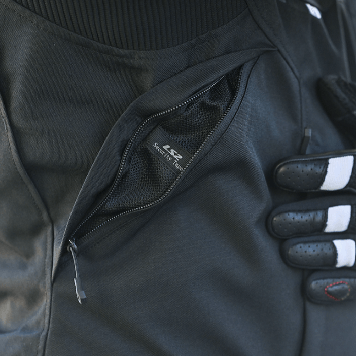 Campera LS2 Apex Hombre Negro / Gris